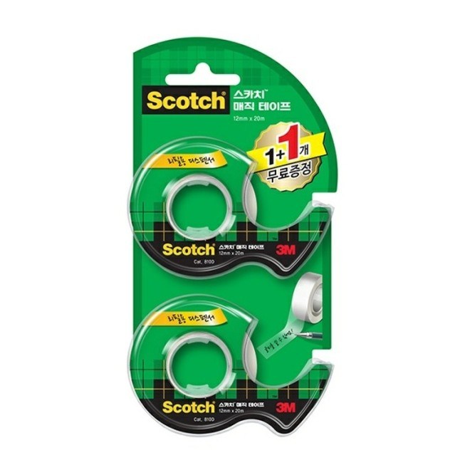 3M 매직테이프 디스펜서 810D 12mmx20m 1+1 4,500원