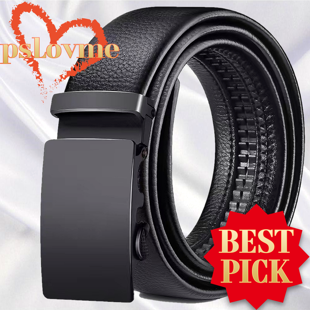 피에스러브미 남성 블랙 가죽 자동 벨트 캐주얼 정장 허리띠 혁대 9,910원