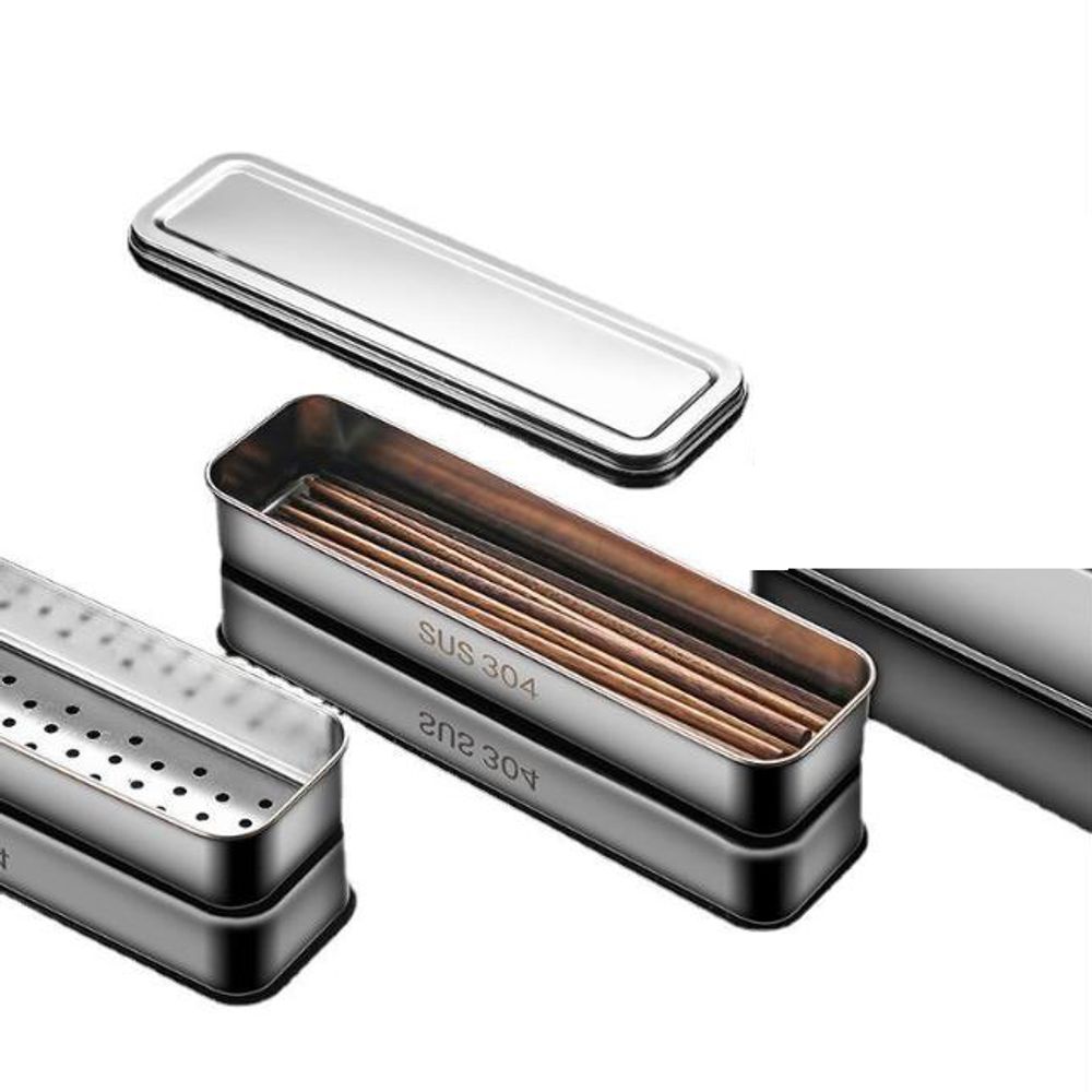 두벨로 업소용 물빠짐 스텐 수저통 보관함 주방 두껑 소형 joy*544nD, 기본-소형, 1개 18,610원