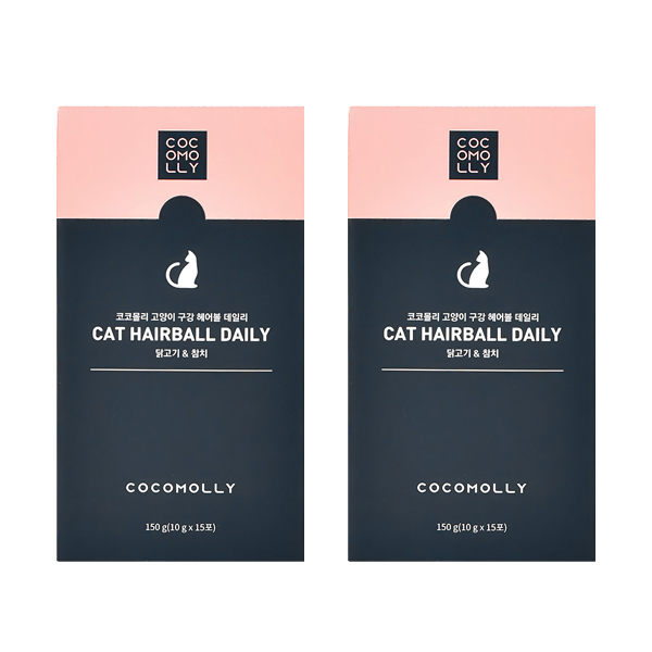 코코몰리 고양이 데일리 영양제, 15회분, 구강/치석관리+헤어볼, 2개 27,570원