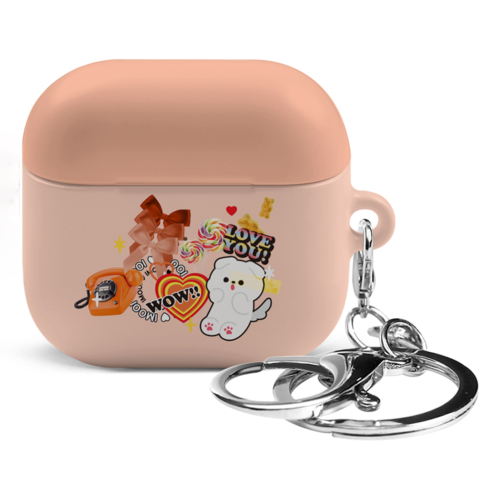 아이무이 냥이퍼피 에어팟4 하드 케이스 + 키링 세트 7,040원