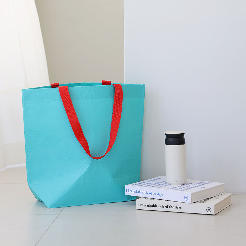 튼튼한 아트퓨어 리유저블가방 대형 45(가로)x40(세로)x15(바닥폭)cm 5가지색상 인쇄가능 제작문의, 민트 1,900원