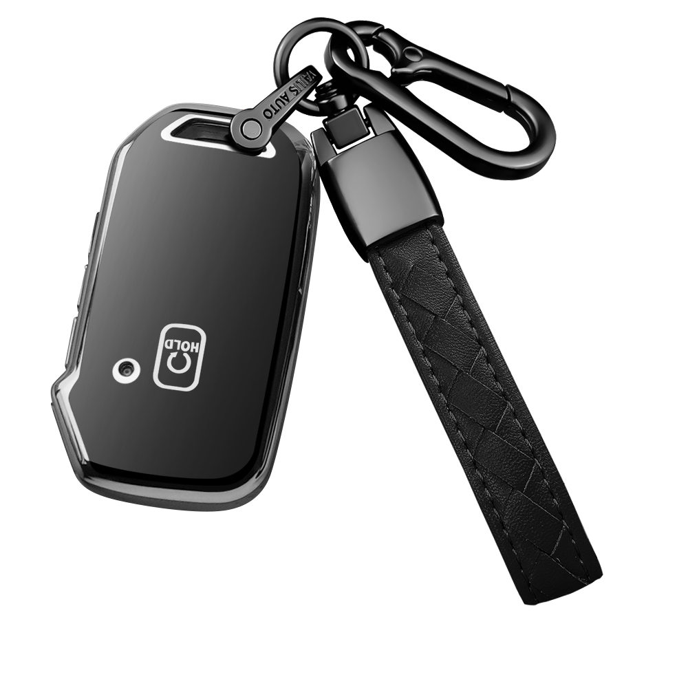 MODACE 기아 K5 K7 K8 스포티지 쏘렌토 호환 5버튼 자동차키 케이스 TPU 소프트젤 방진방충 신호방해 없음 + 가죽 메탈 키링 세트 10,850원