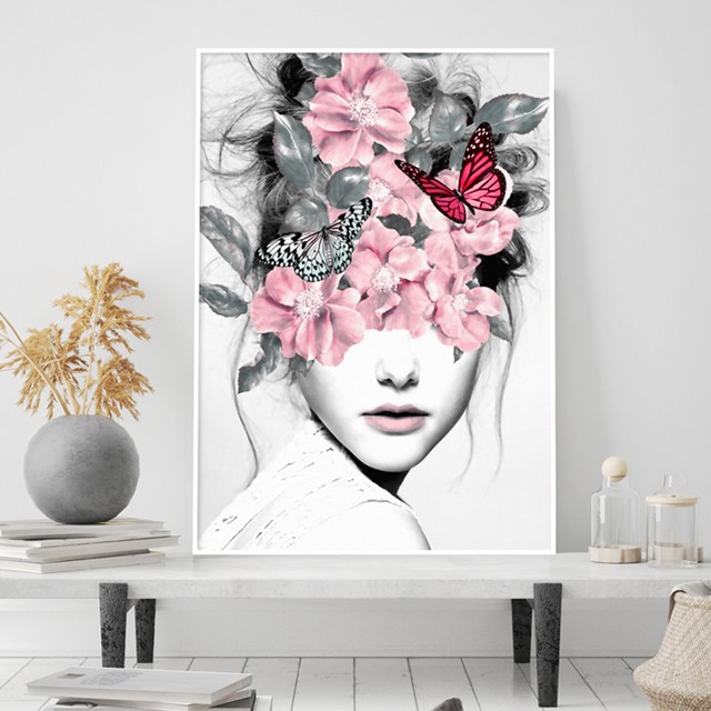 돈들어오는 꽃 여인 인물화 인테리어 그림 모던 추상화 감성 액자 98,000원