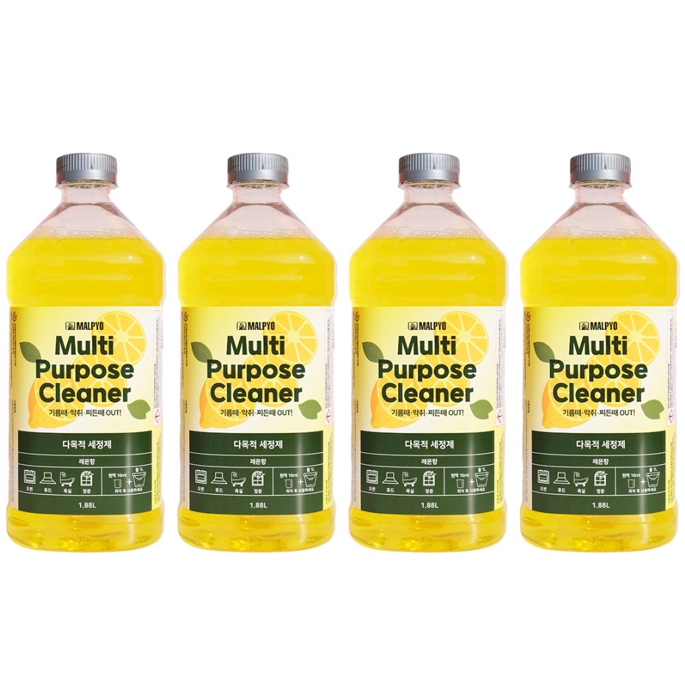 말표 다목적 세정제 레몬향 1.88L 4개 애견 동물 화장실 악취 냄새제거 탈취 파인솔, 4개, 1.9L 60,000원