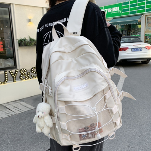 위베이지크 캐주얼 학생 책 가방 스트링 백팩 26,900원