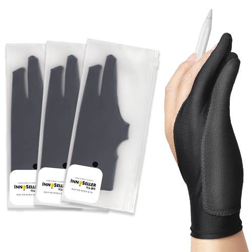 이노셀러 전문가용 드로잉장갑 타블렛 아이패드 태블릿 그림 장갑 3개 세트 6,450원