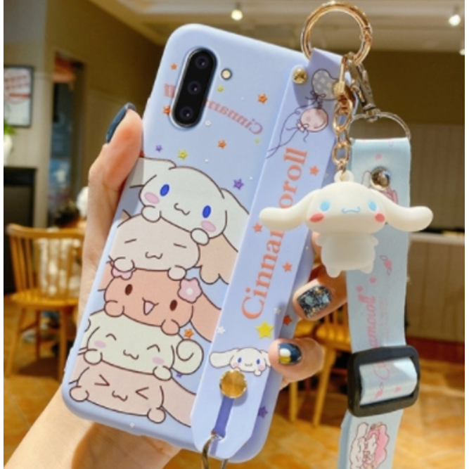 갤럭시 S7 케이스 귀여운 산리오 캐릭터 시나모롤 피규어 키링 손목 어깨끈 목걸이 14,620원