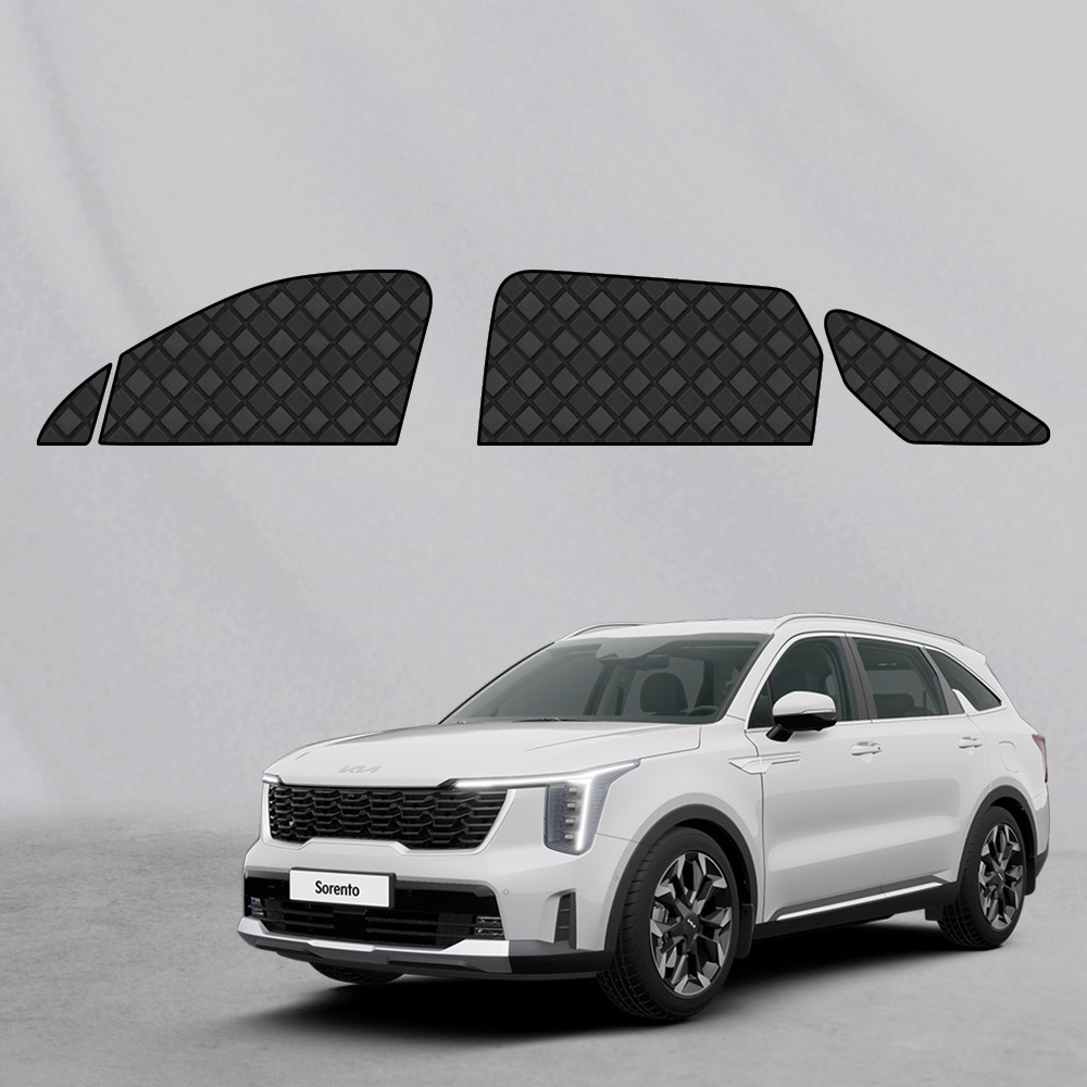 쏘렌토 4세대/MQ4 PE 본투로드 하이브 캠핑 차박 커튼 차량 햇빛가리개 한대분, 1개, 블랙 39,100원
