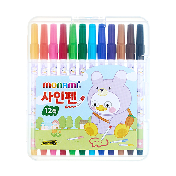 모나미 펭수 사인펜 12색세트 2,180원