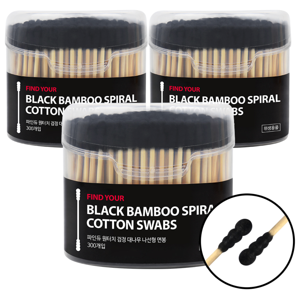 파인듀 원터치 대나무 블랙 면봉 9,750원