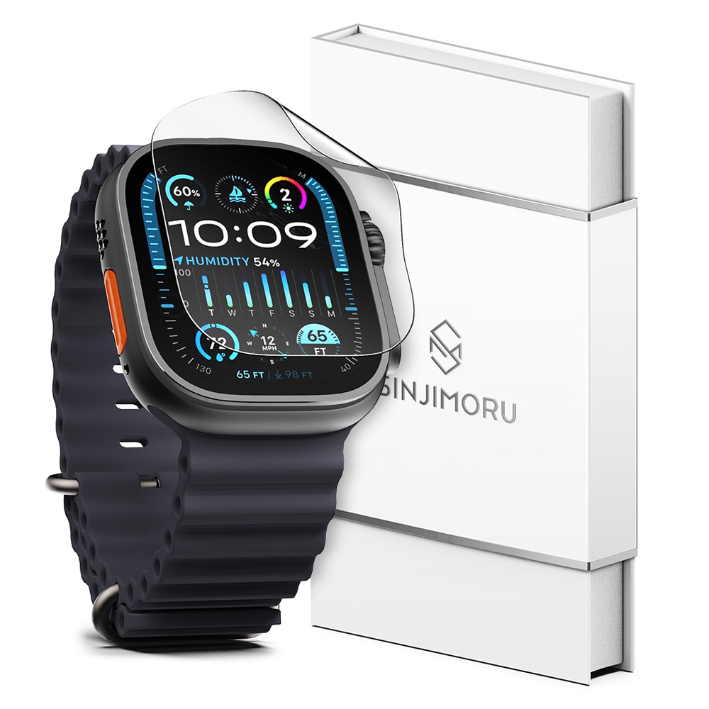 신지모루 스크래치 복원 고광택 코팅 스마트워치 풀커버 전면 액정보호필름 2p 세트, 단일색상, 1세트 6,900원