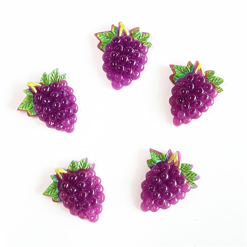 (5개입)촉촉 포도 과일 데코덴 플라스틱 파츠 1,030원