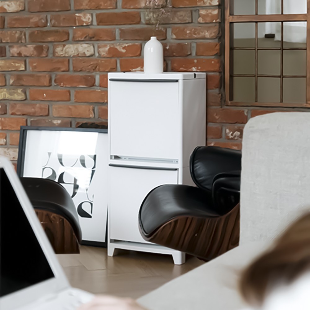 FRANCO 분리수거함 모음 2칸 3칸 대용량 사각 휴지통 페딜휴지통 재활용분리수거함 종량제 재활용 가정용 휴지통 업소용 쓰레기통, 1개 75,000원