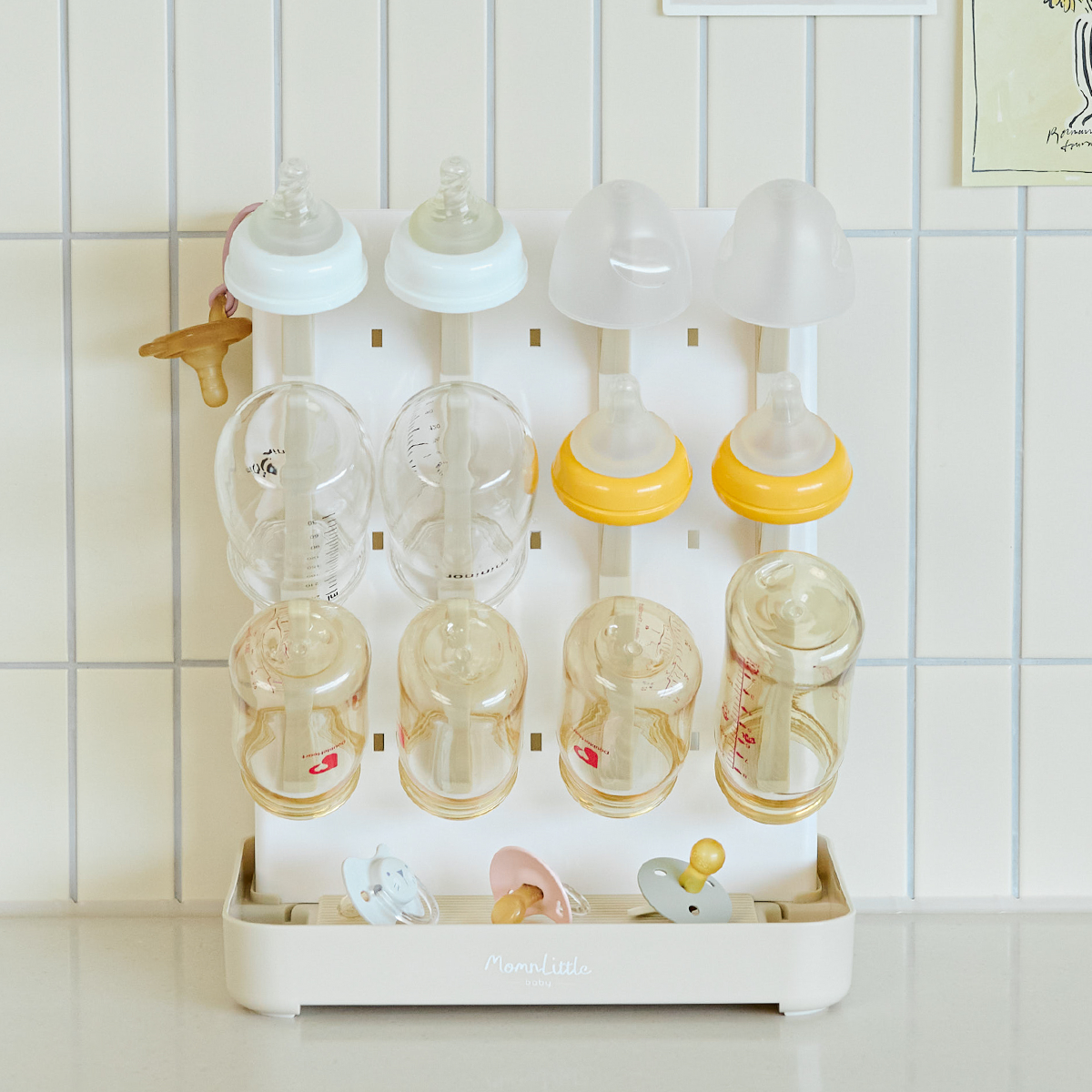 맘앤리틀 베이비 스탠딩 젖병건조대, 1개, 크림 + 아이보리 19,900원