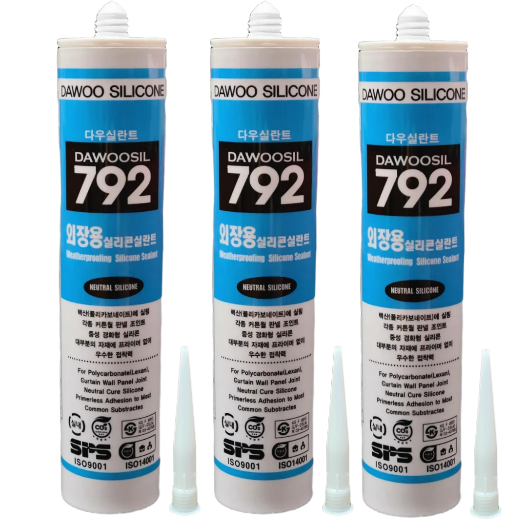 퀵마켓 렉산용, 외장용 실리콘 다우실 792, 흑색, 3개 13,330원