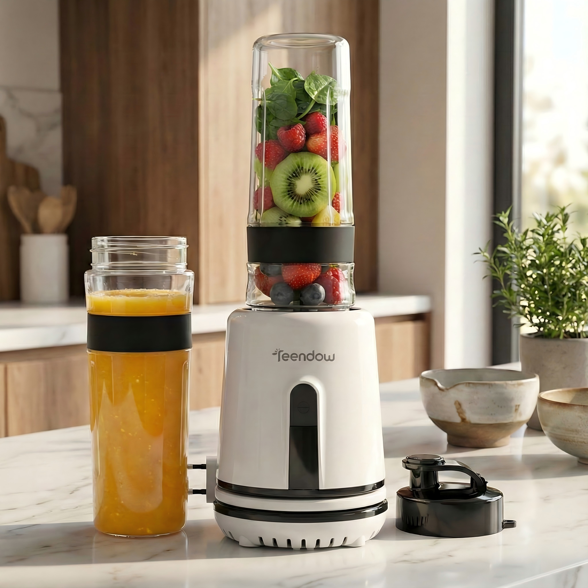 [2026년형] Teendow 믹서기 미니 스테인리스 휴대용 초고속 블렌더 49,990원