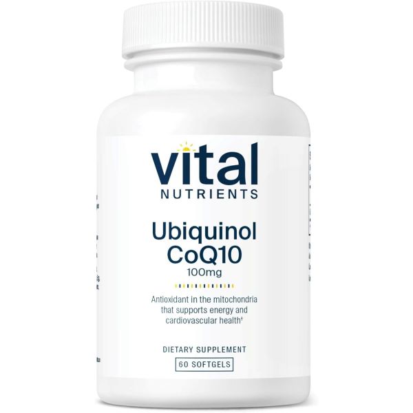 코엔자임 바이탈 뉴트리션 유비퀴놀 CoQ10 100mg | 화된 형태 Q10 제* 글루텐 유제품 프리 60가지 채식용 소프트젤 158,200원