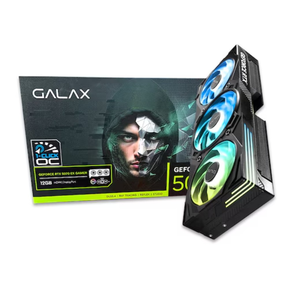 갤럭시 GALAX 지포스 RTX5070 EX GAMER BLACK OC D7 12GB 1,155,000원