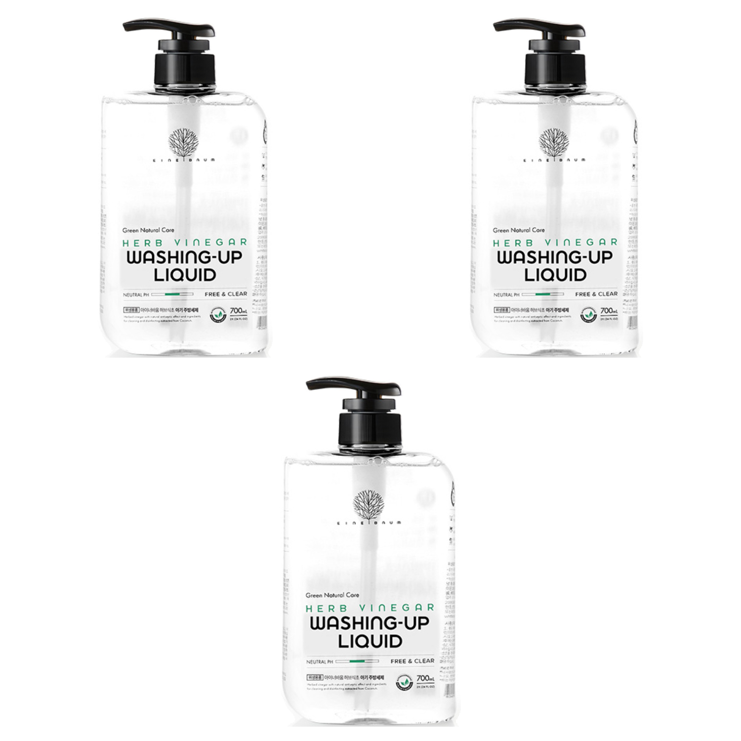 아이너바움 아기 주방세제 액상형 무향, 700ml, 3개 24,210원