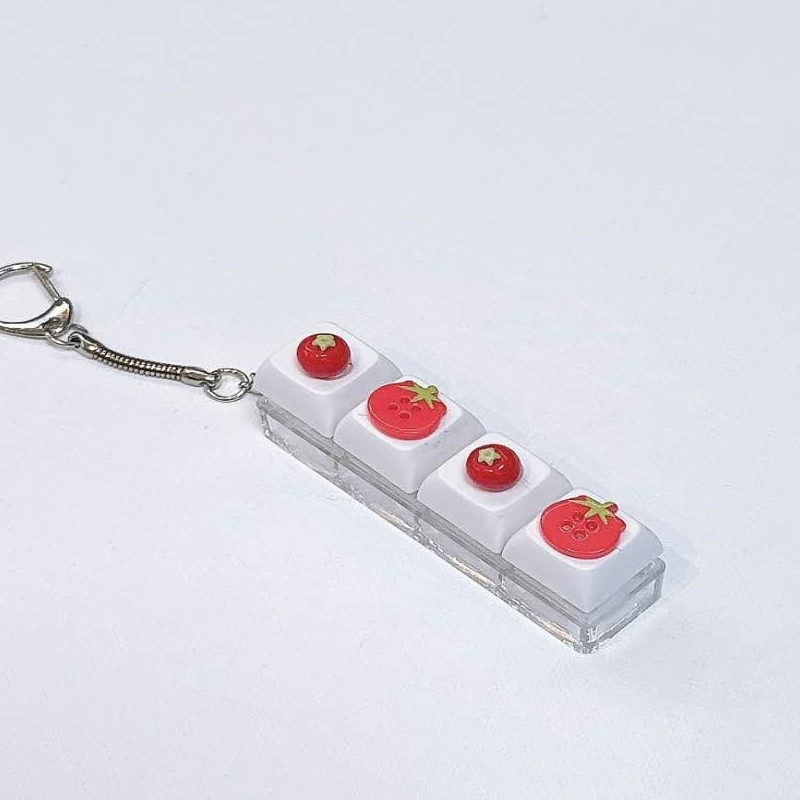 피크닉 과일 키보드 키캡 클리커 딸깍이 키링, 1개, 토마토 8,900원