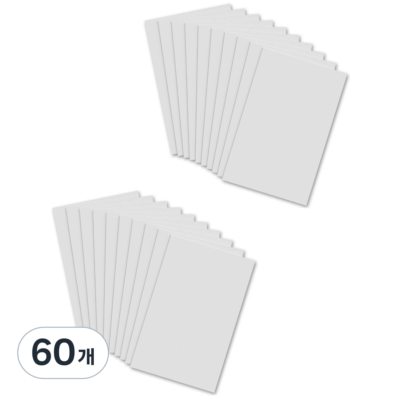 다한진 백색 포맥스판 A4(210mm297mm*1T) 두께1mm DIY용 교재용 미술용, 60개, 1mm 53,280원