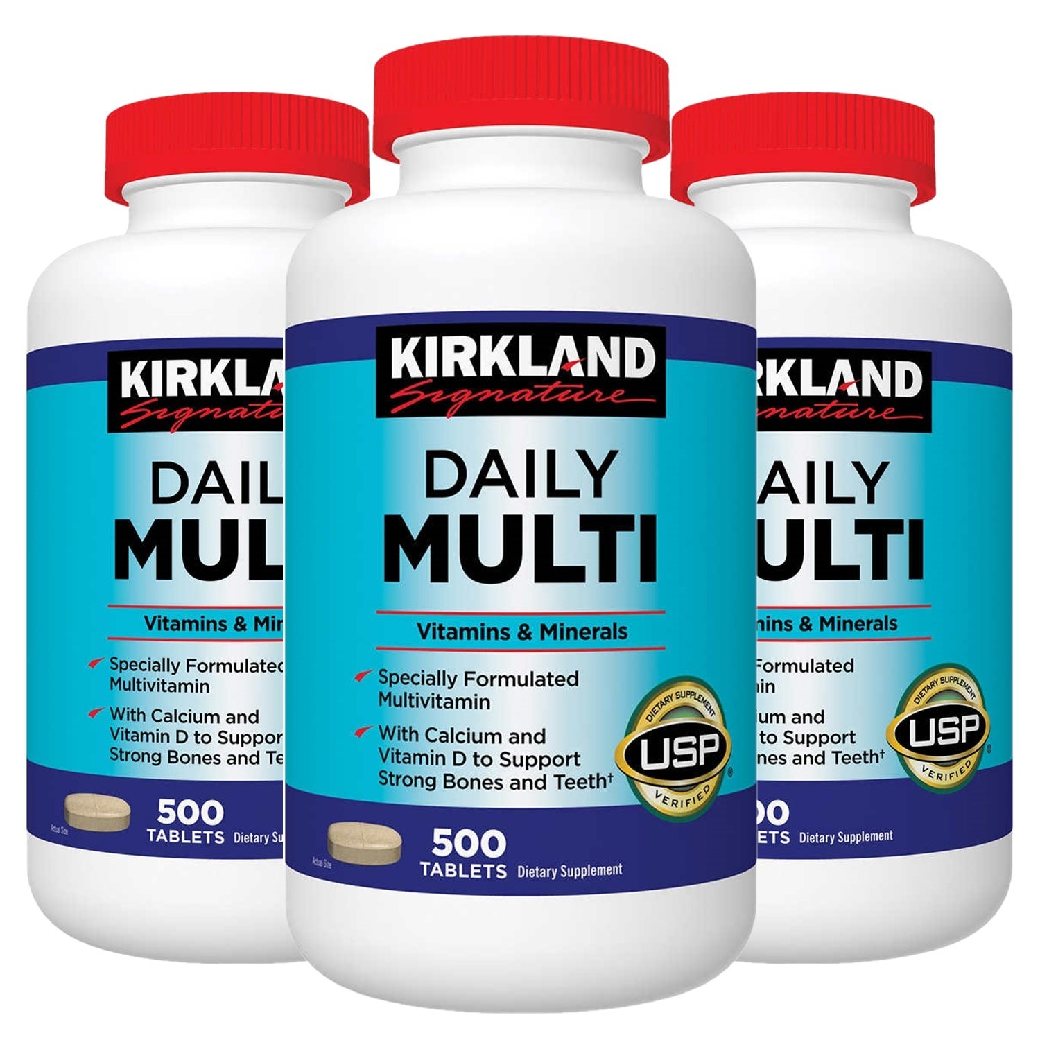 커클랜드 데일리 멀티비타민&미네랄 500정 3팩, 500정, 3개, 현재가 74,000원