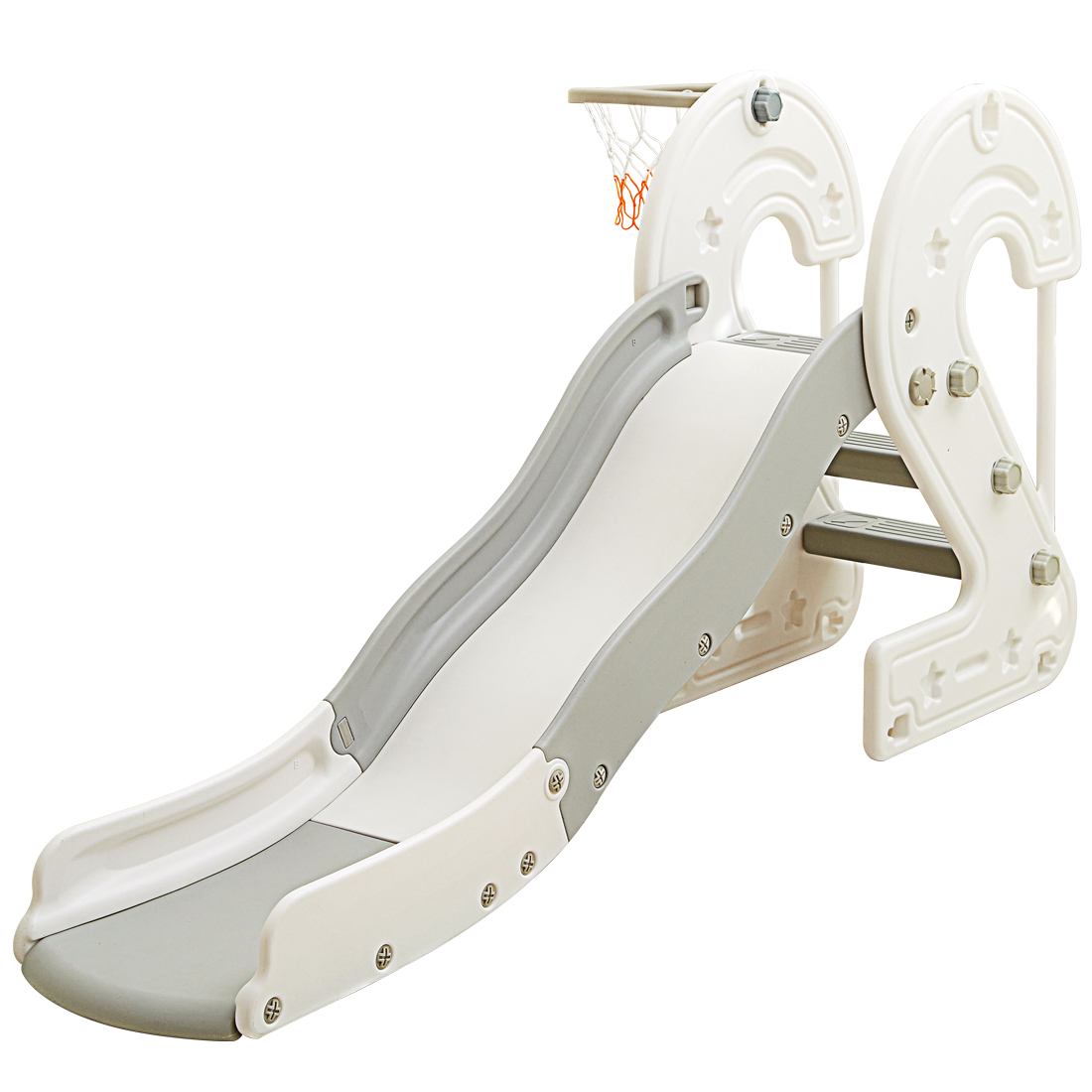 펀엔베이비 투투 미끄럼틀, 화이트 + 그레이, 1개 89,900원