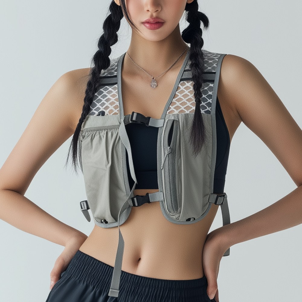 데이실드 퍼펙트핏 사이즈 조절 액티비티 러닝 등산 조끼 백팩 남녀공용, 그레이, 1개 19,900원