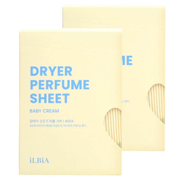 일비아 건조기 퍼퓸 시트 섬유유연제 베이비 크림 향 본품 21,290원