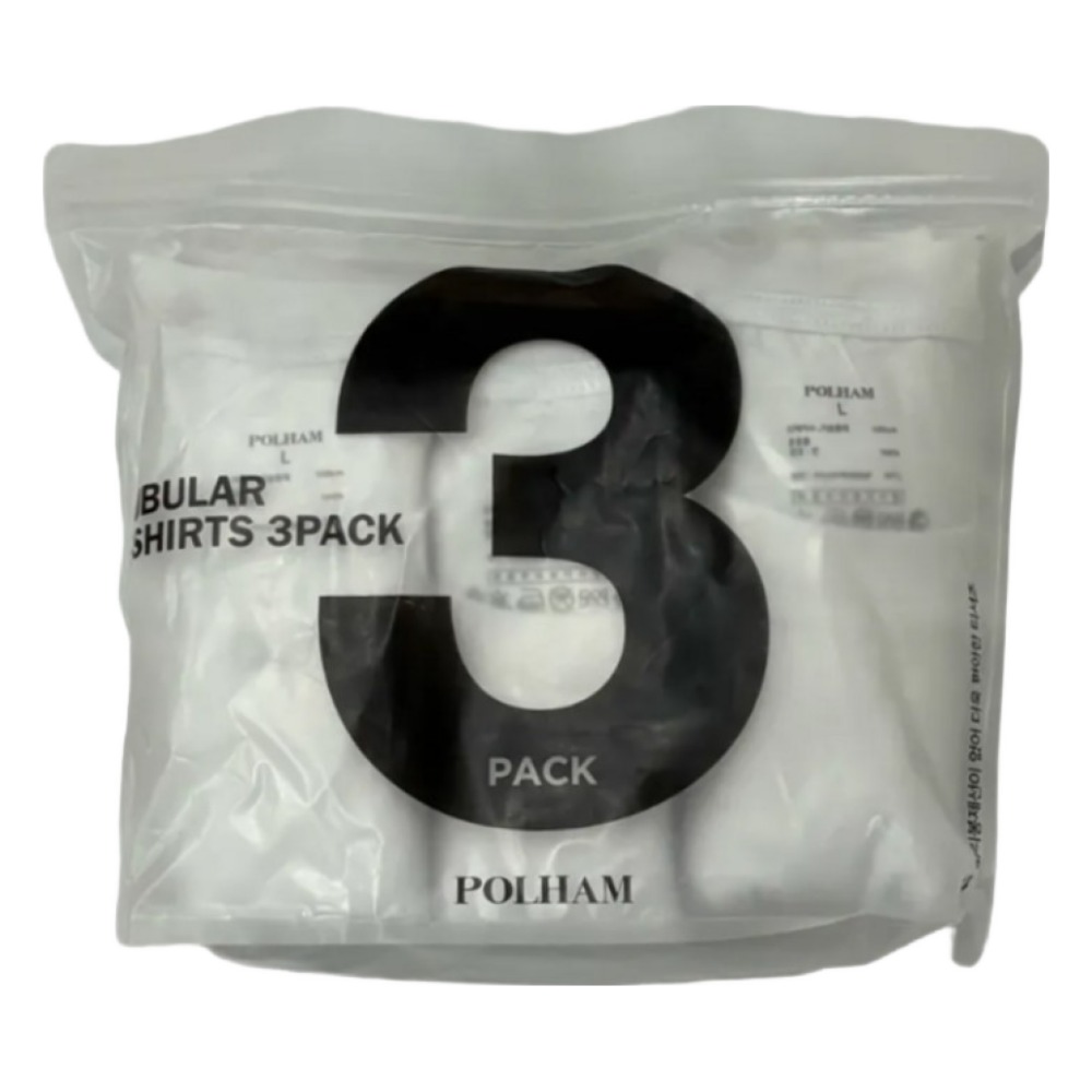 폴햄 남녀공용 3PACK 튜블러 반팔 티셔츠 13,900원