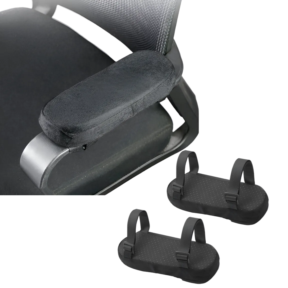 누아니 메모리폼 의자 팔걸이 팔꿈치 쿠션 2P, 블랙 10,000원