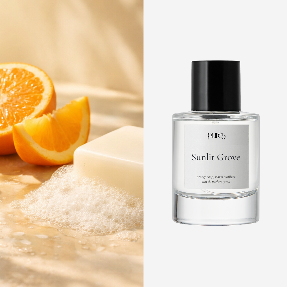 PURE5 상쾌한 시트러스 오렌지 비누향 향수 SUNLIT GROVE, 1개, 18ml 17,000원