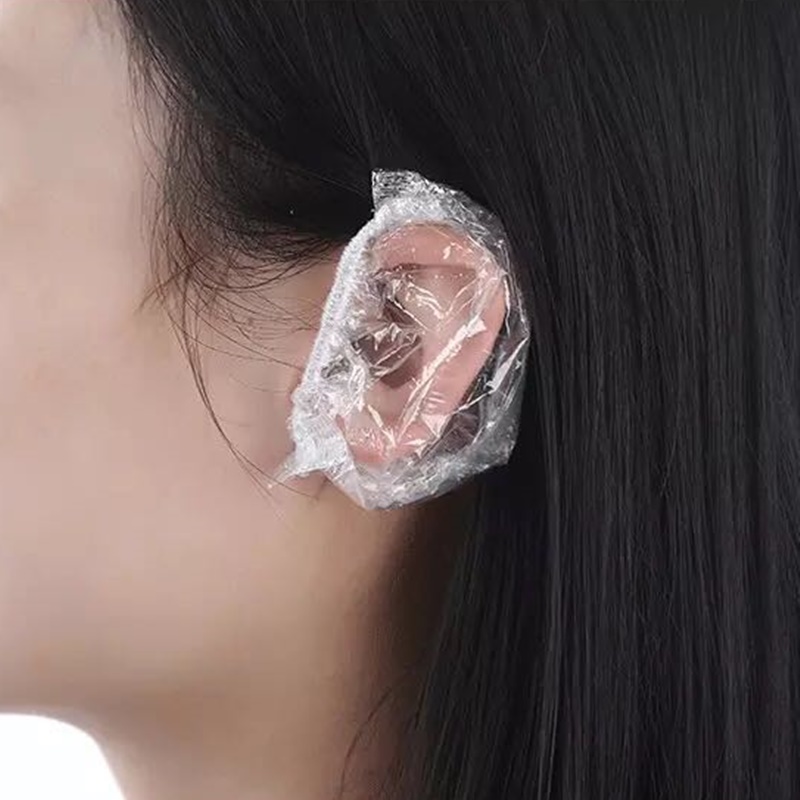 일회용 염색 귀마개 비닐 이어캡 100개, 1세트, 투명 4,800원