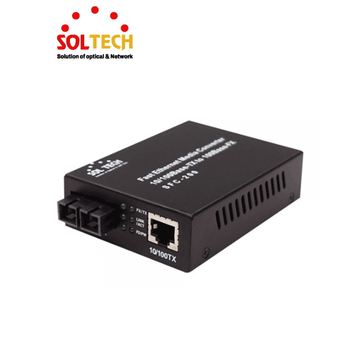 솔텍 SFC200-SCS LAN 1포트 SC커넥터 1포트 싱글모드 광컨버터, 1개 53,800원