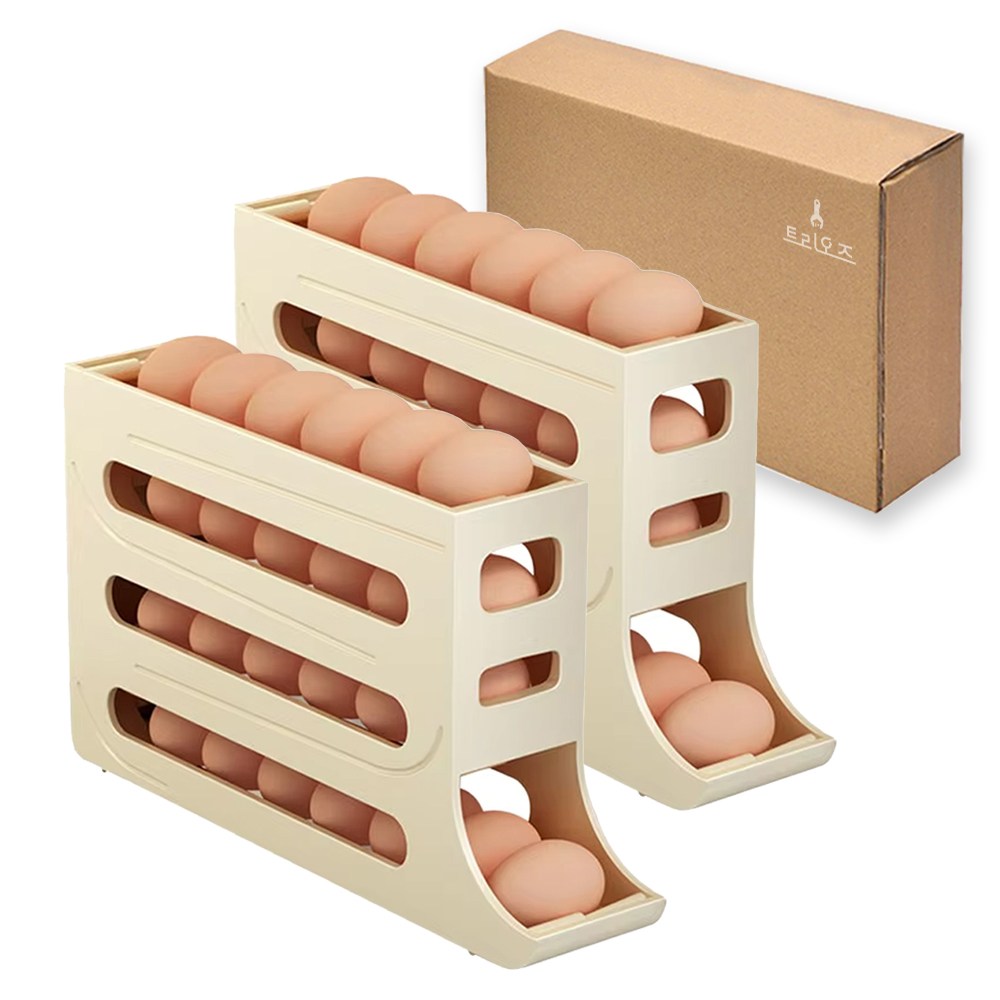 트리오즈 슬라이딩 계란 보관함 냉장고 에그 트레이 1+1 7,500원