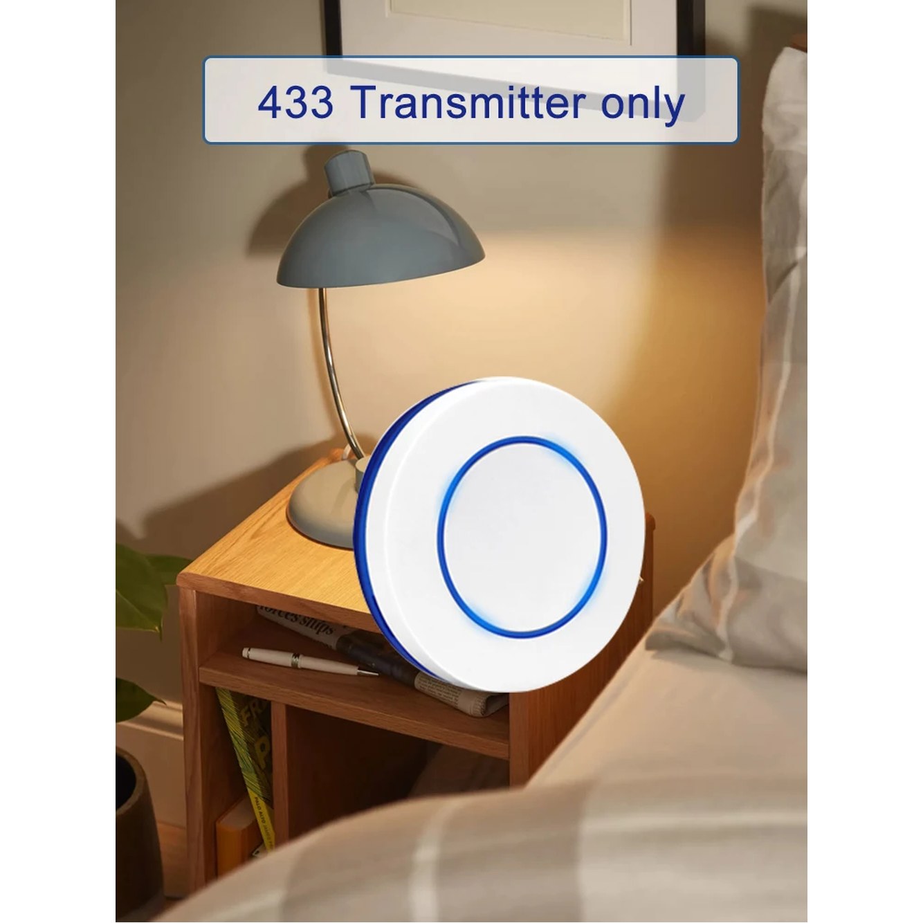 220V 110V 10A 릴레이 수신기 미니 원형 버튼 벽면 패널 스위치 RF 43 Hz 무선 리모컨 조명 LED 램프용 9,000원