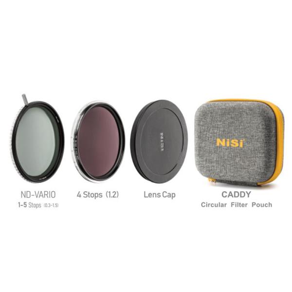 정시출고 무료배송 Nisi Swift 시스템 흡착식 원형 필터 세트, 조절식 ND1-5 5-9 스톱 블랙 미스트 UV IR 643,600원