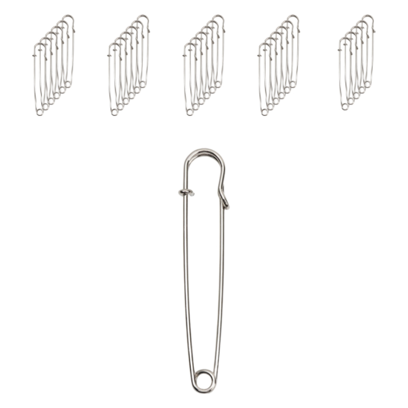 코히모 대형 옷핀 이불 옷수선 고정핀 75mm 4W295, 50개, 실버 6,940원