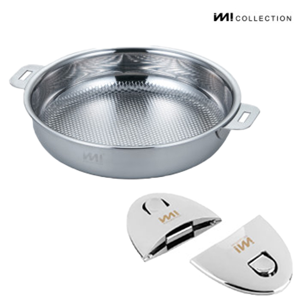 IMI 통3중 국산 IH 스텐 프라이팬 + 양수핸들2p  인덕션 가스 스텐팬 전골팬 주방정리 수납 캠핑 153,600원