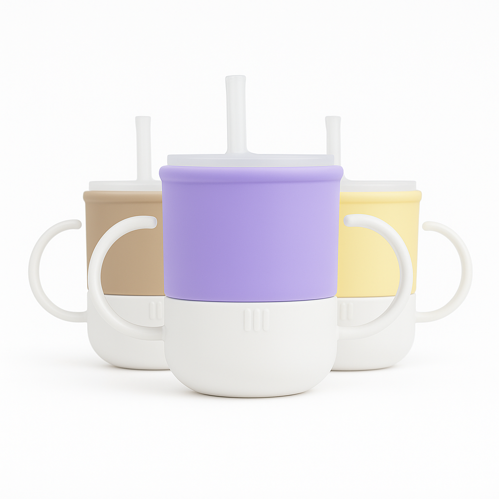 모니 실리콘 아기컵 양손 멀티 빨대컵 3종 세트, 허니+스윗+밀크, 1세트, 250ml 47,200원