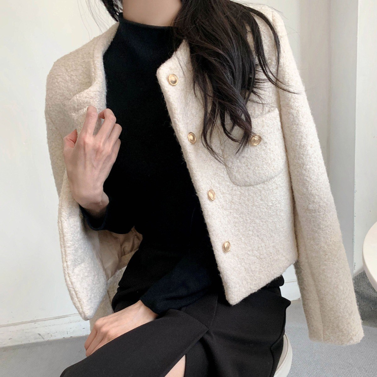 [마켓제이MARKETJ] 울함유 코랄 테리 트위드자켓(5col) 46,900원