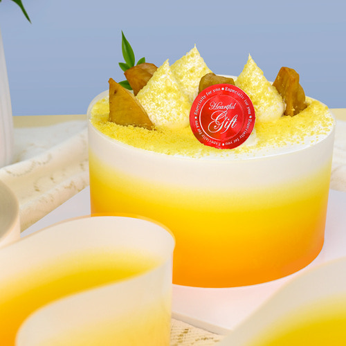 베이커리 생일 케이크띠지 폭8cm 무광 그라데이션 케익 무스띠 옐로우 1롤, 1개 11,000원