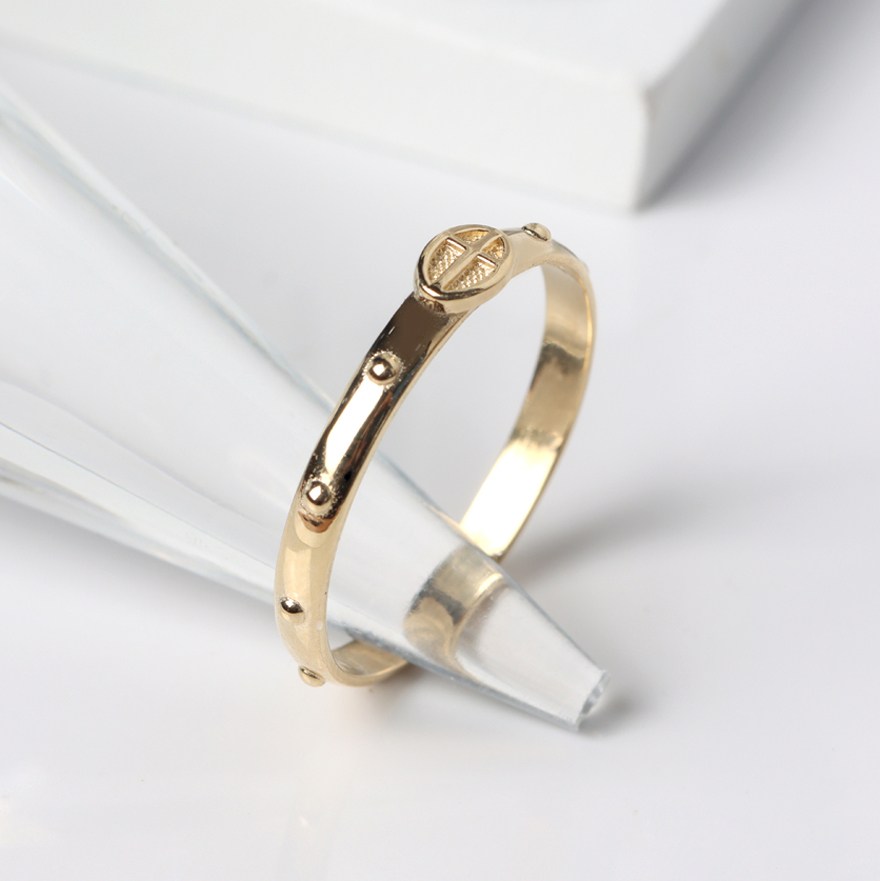 오로프 전체 14K 금 민묵주 0.3돈 카톨릭 천주교 십자가 종교 기도 묵주반지 (7호~25호 모든 사이즈 당일발송) 330,450원