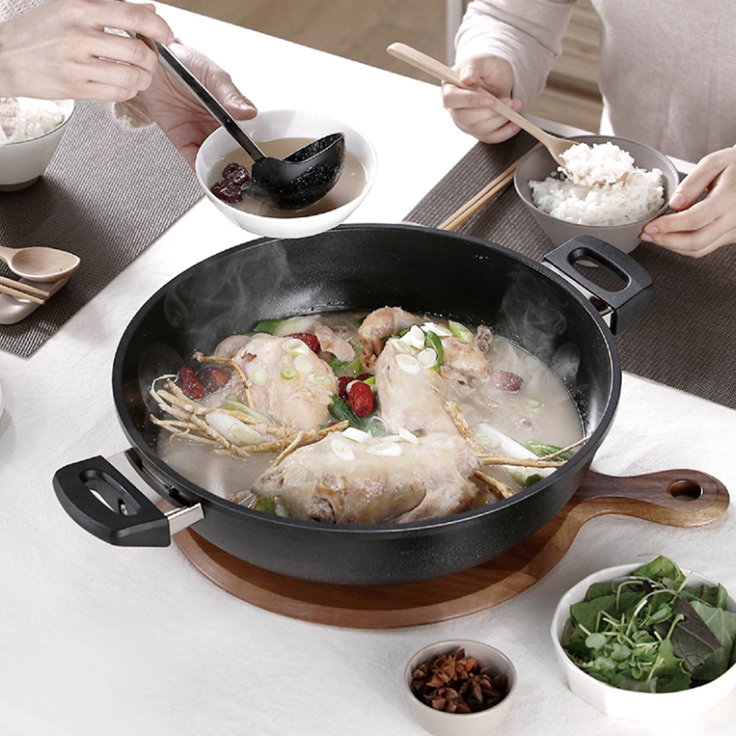 풍년 대용량 전골 웍 냄비 궁중팬 겸용 큰냄비 34cm 74,370원