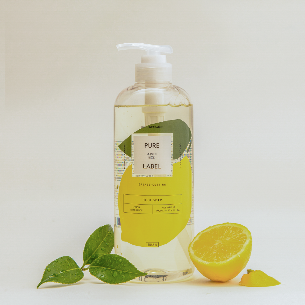 퓨어라벨 주방세제 레몬향 본품700ml 과일 채소 젖병 세척 생분해도 98%이상 무자극 8,080원