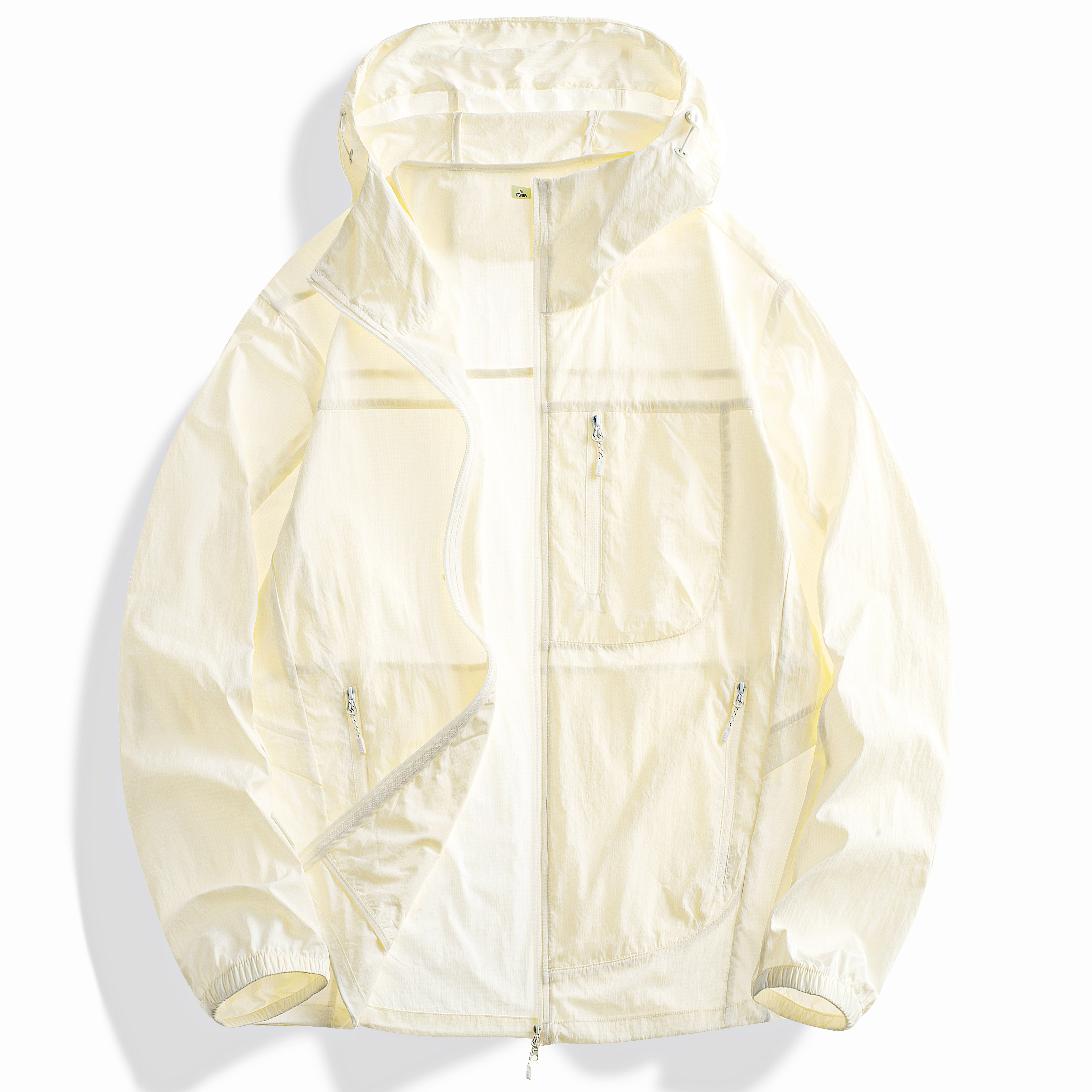 에버유어스 여름 바람막이 여성 자외선 차단 경량 자켓 후드집업 그레이 베이지 33,000원