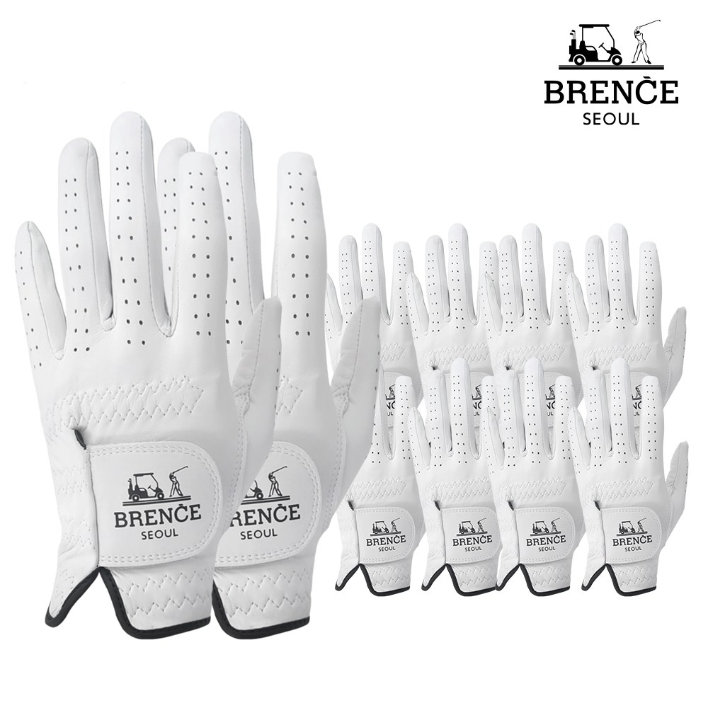 브렌스 프리미엄 화이트 올양피 왼손 골프장갑, 해당없음 62,000원