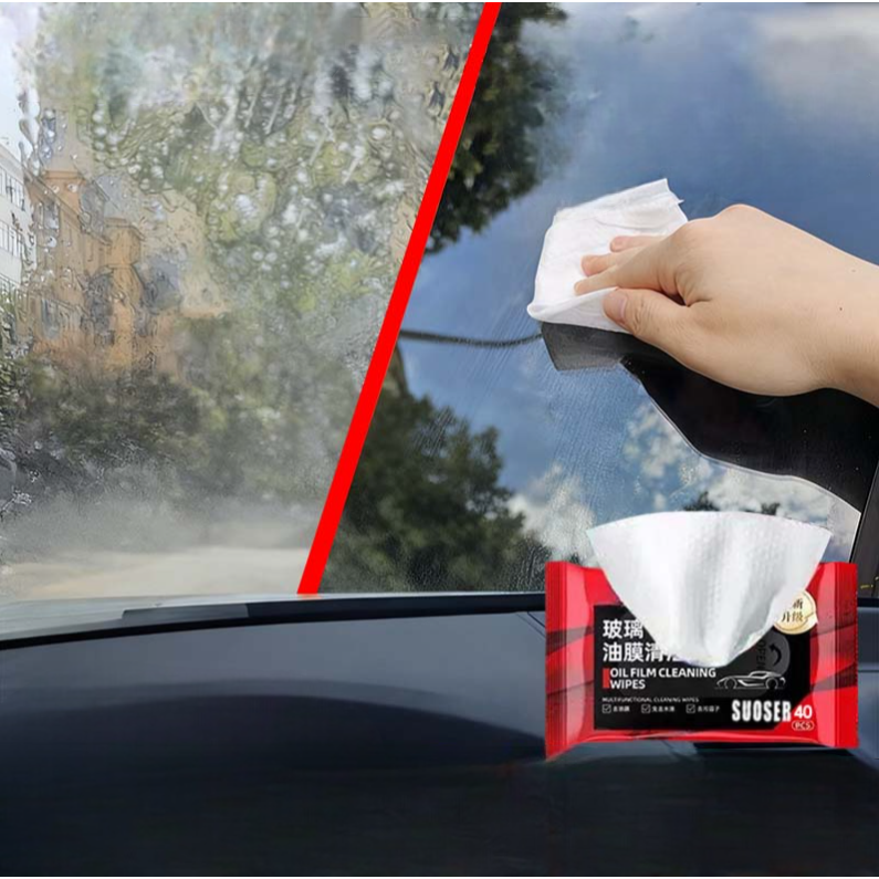 [유막 싹 제거!] 1+1/2+2 자동차 유리 유막제거 티슈 유리세정제 차량 유막제거 물티슈 발수코팅제 실내크리너 세차 용품 차량용 살균 세차 물티슈 내부 청소용품 7,500원