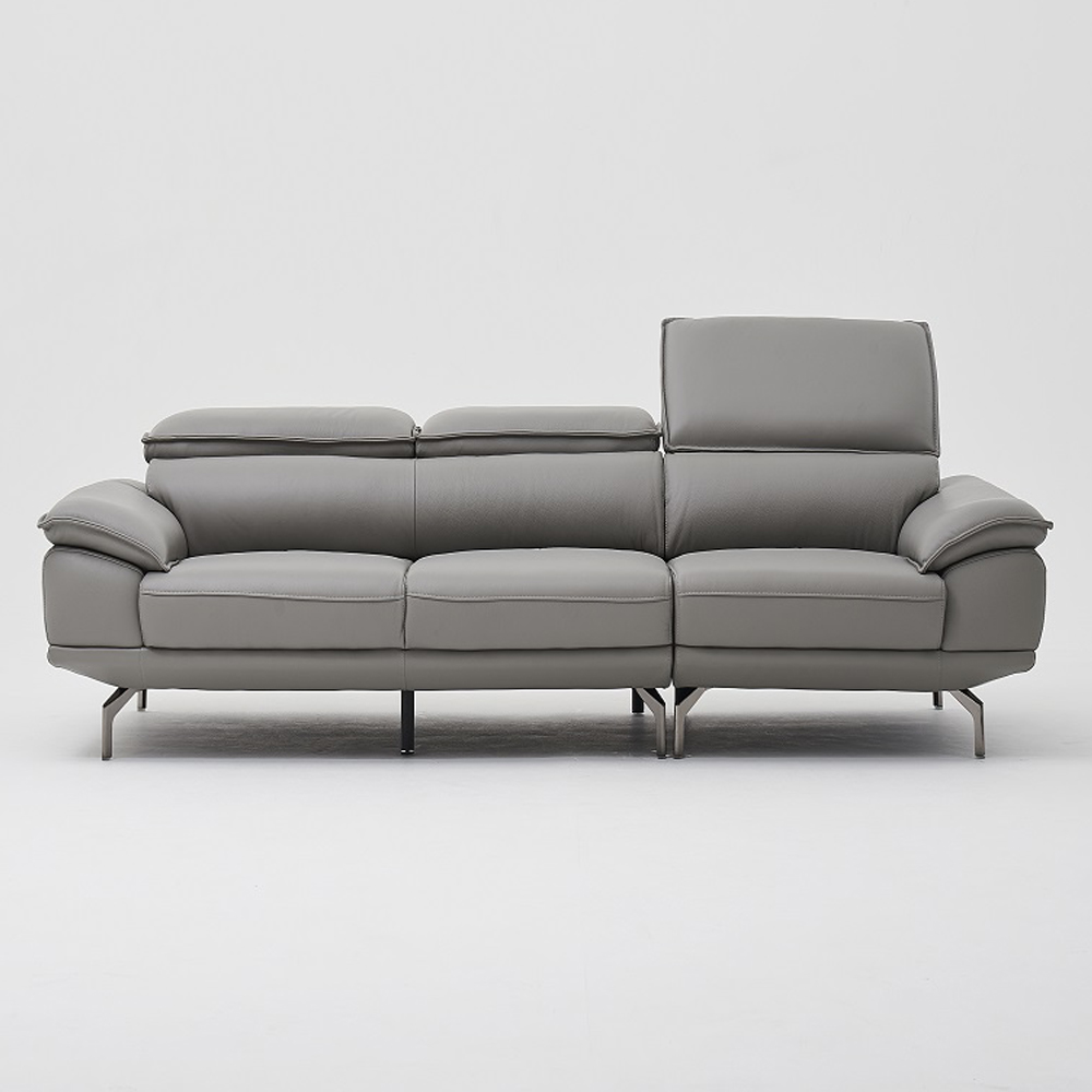 한샘 아르떼 천연가죽 4인용 소파 방문설치, 미드그레이 1,448,100원